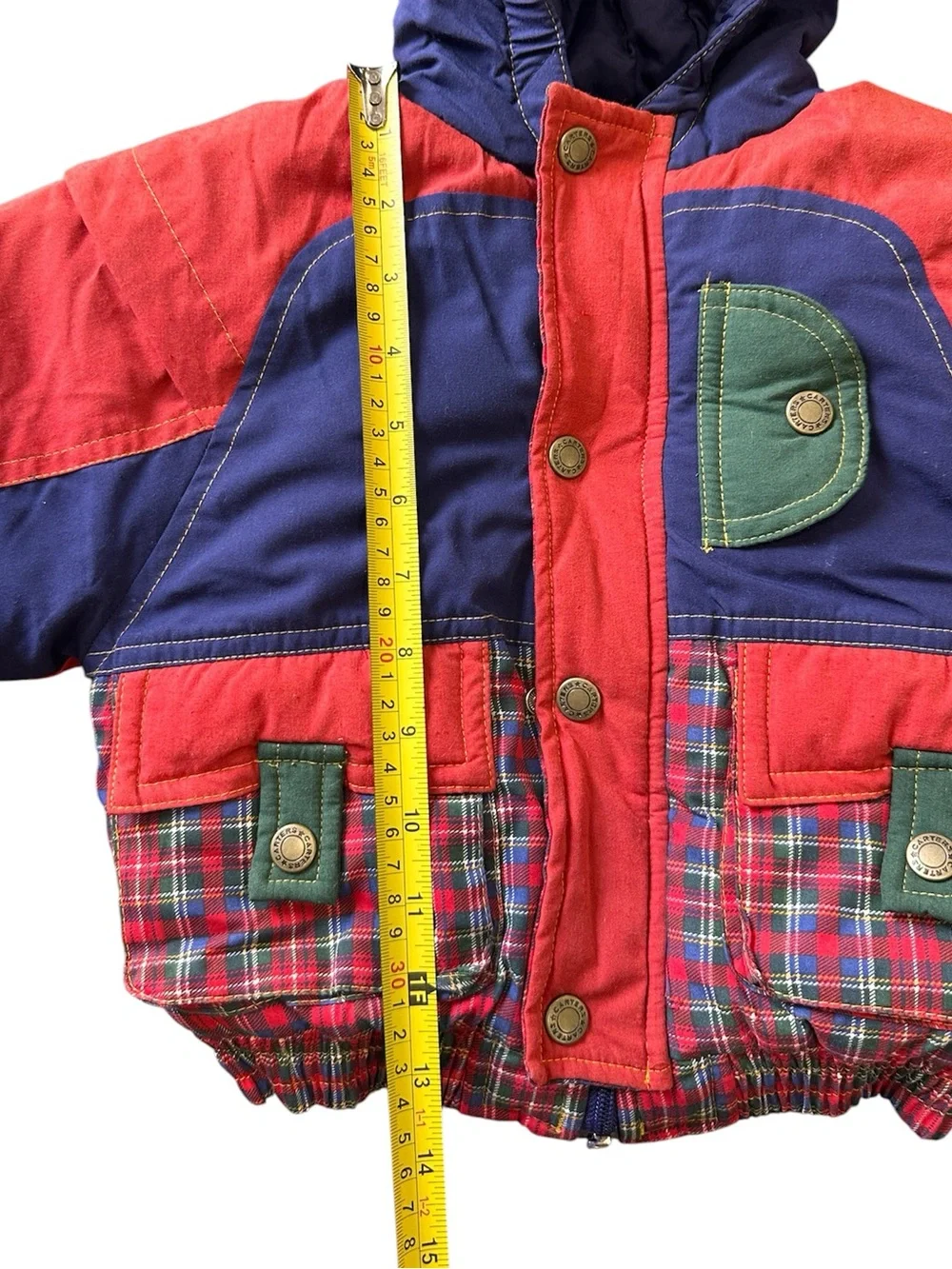 Vintage Carter's Outerwear colorblock puffer jacket size 3T
